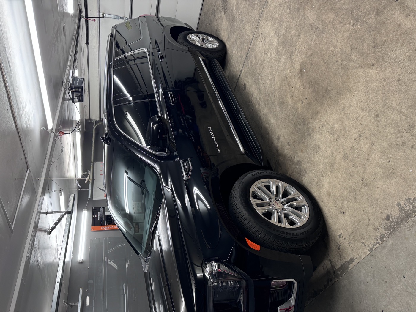 Automotive window tinting Chicago — GMC Yukon in shop