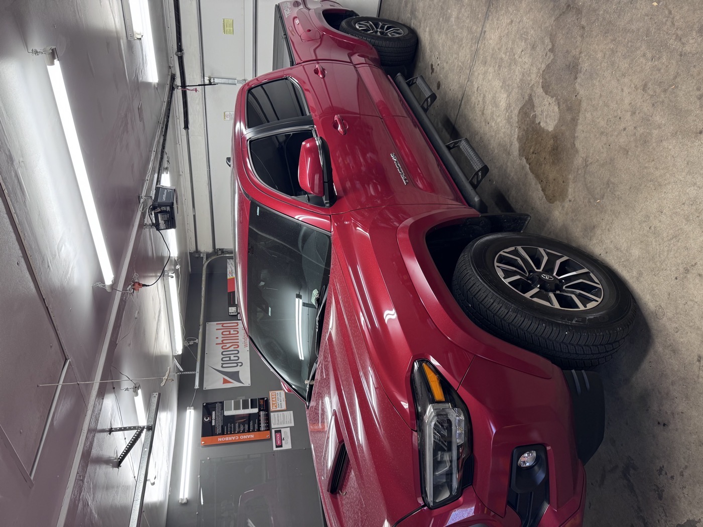 Window tint matching Chicago — Tacoma pickup